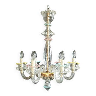 large Murano glass chandelier Venice.