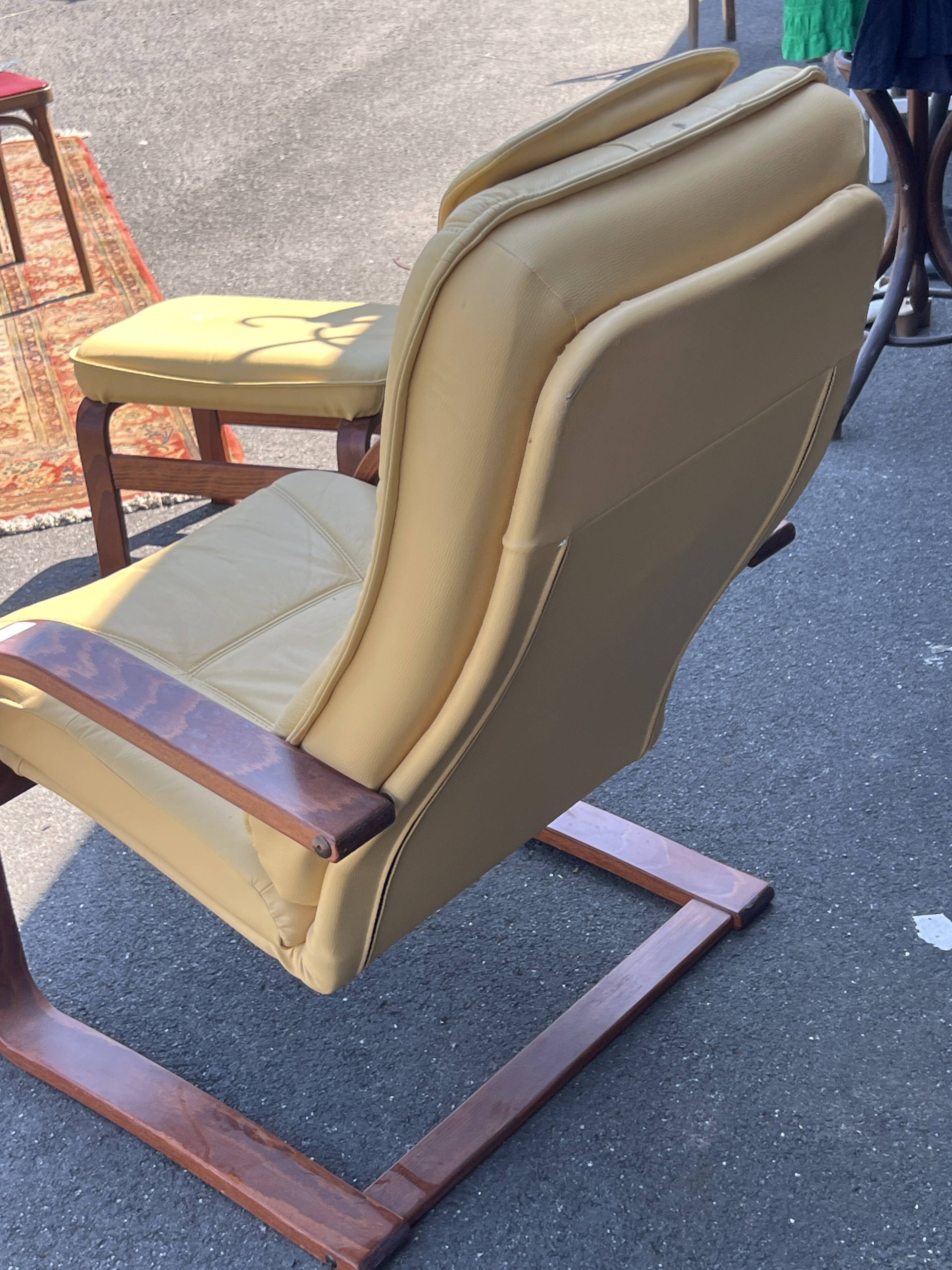 Vintage leather armchair