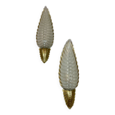 Pair of Ezan plume wall lights
