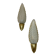 Pair of Ezan plume wall lights