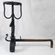 Pair of wrought iron landier andirons