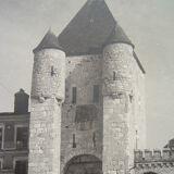 Photography silver 1950 moret sur loing porte de samois, seine & marne 77, photo kodak coffin