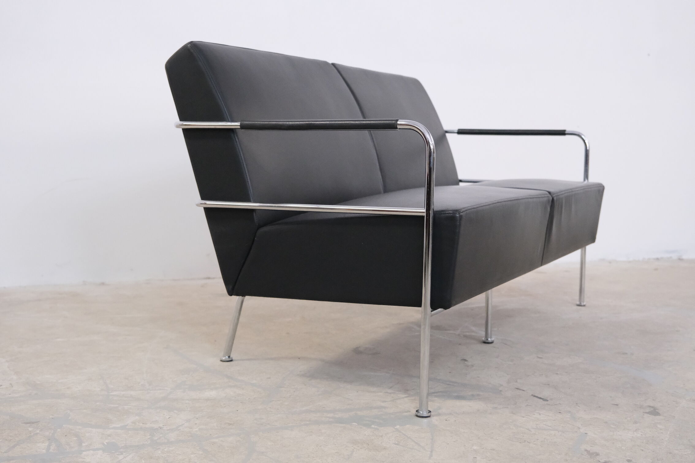 Leather sofa & armchair by Gunilla Allard 1990's