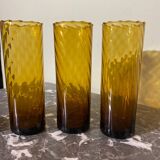 Vintage amber glasses