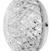 Vintage Glass Wall or Ceiling Light, 1970s
