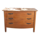 Solid elm chest of drawers with 3 drawers