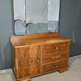 Walnut Veneer Hairdresser, Art Deco - 1930