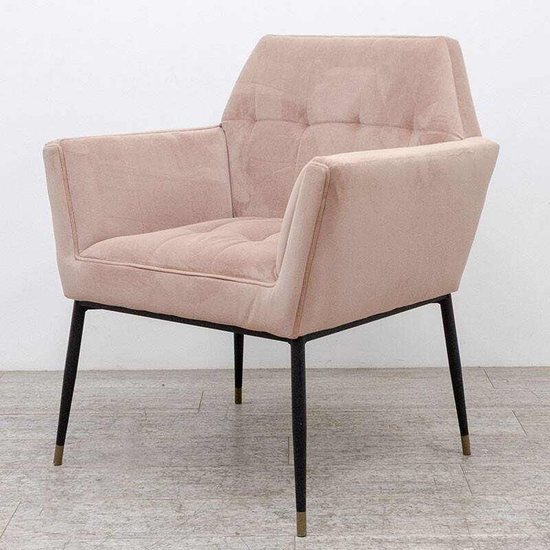 Dutchbone Kate pastel pink armchair