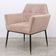 Dutchbone Kate pastel pink armchair