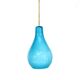 Italian pendant light in blue opaline