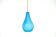 Italian pendant light in blue opaline