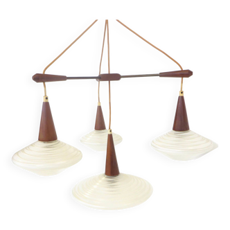 Rare vintage lamp with four light points
