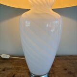Lampe de table vintage design en verre de Murano