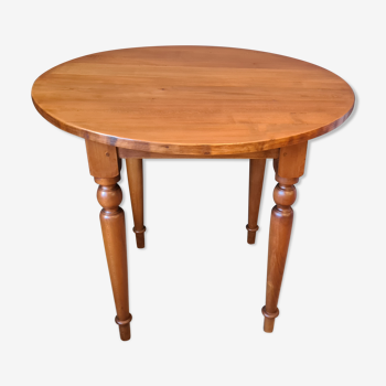 Table ronde merisier