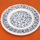 12 ceramic cheese/dessert plates with floral decoration