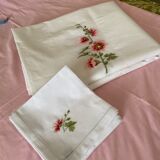 Table service and those hollyhock napkins