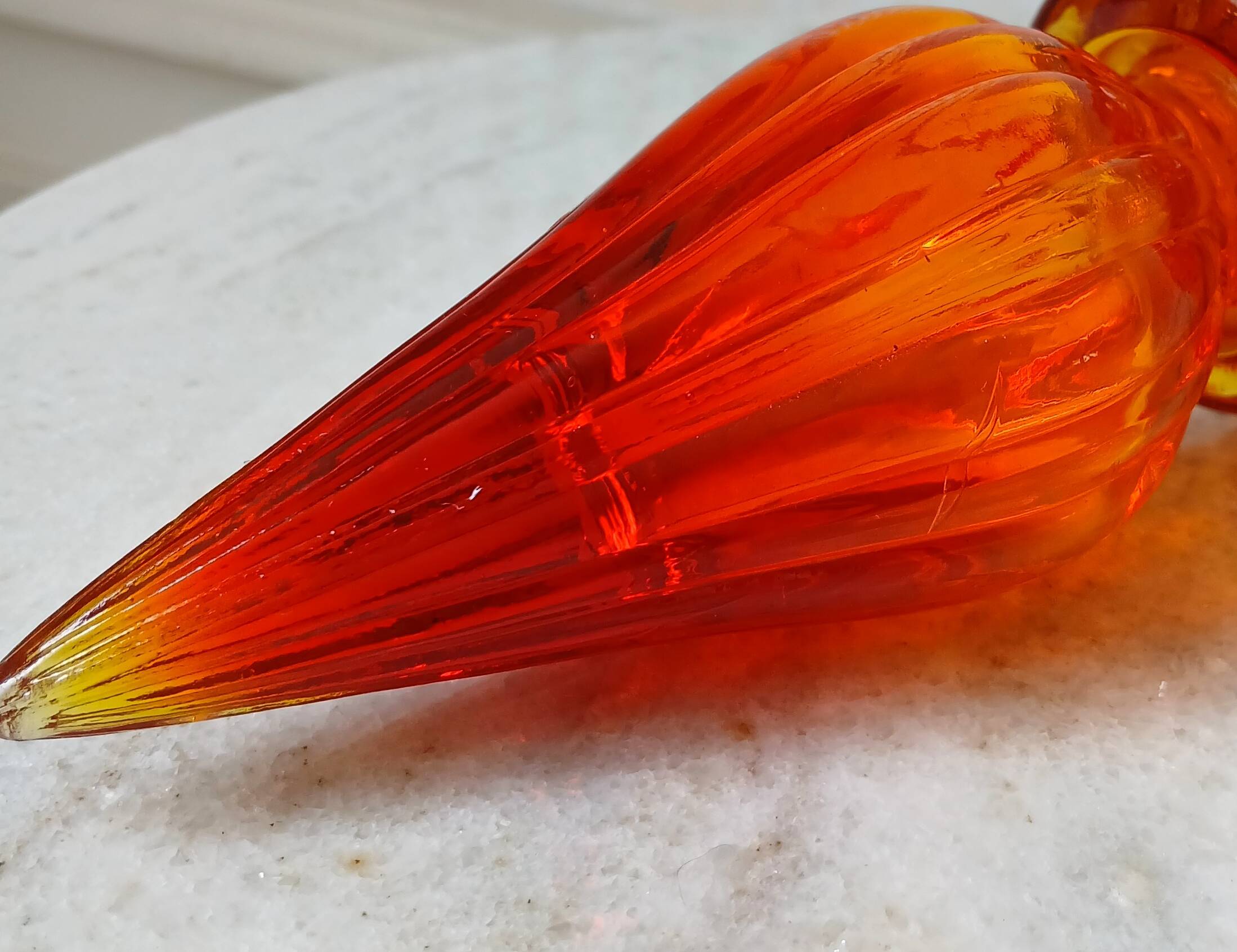 Empoli orange carafe