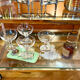 Title: Hollywood Regency chrome & glass side table – 1970s