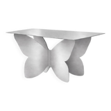 Papillon – Table basse design en acier inoxydable brossé