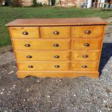 Industrial wooden furniture with drawers