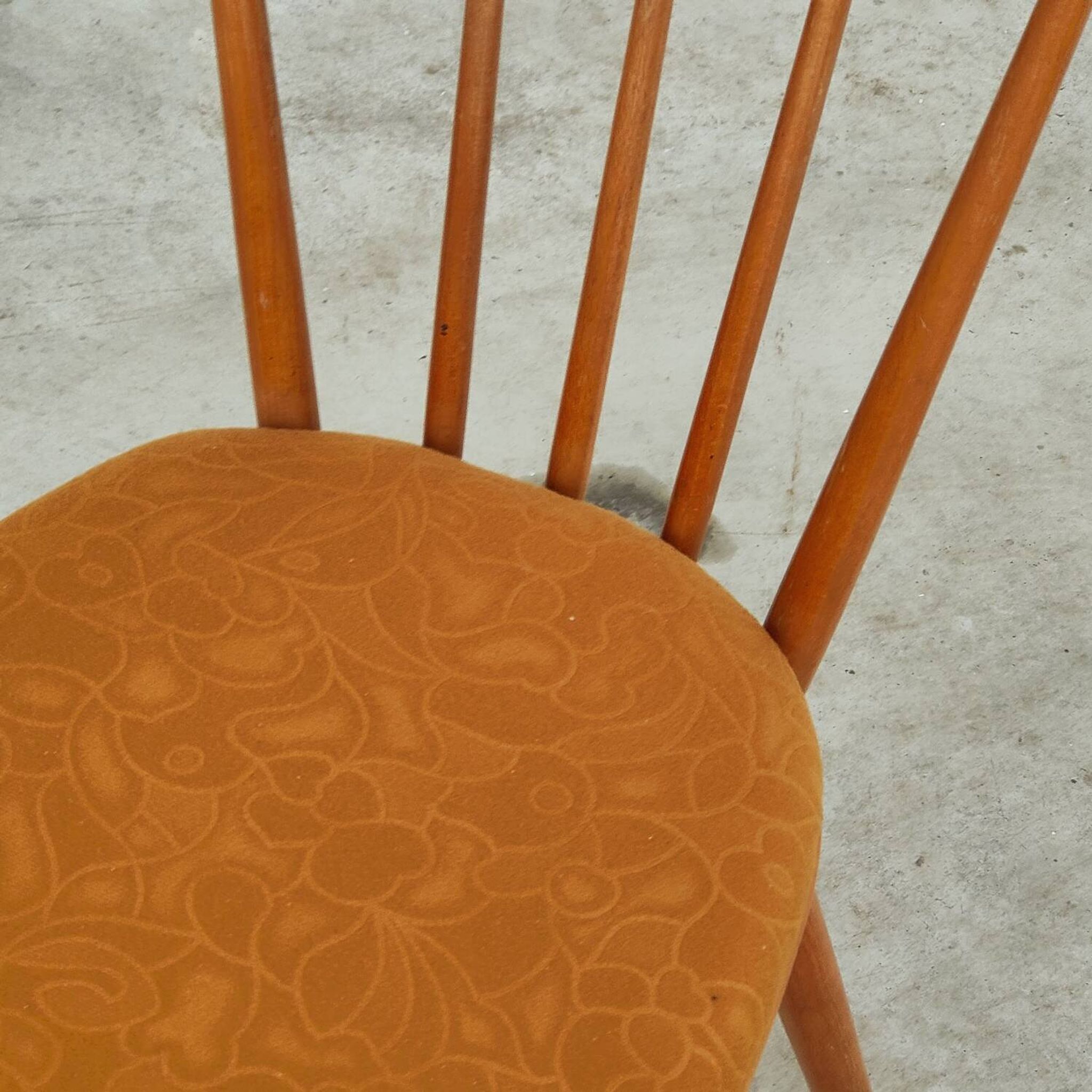 Pair of wooden dining room chairs by Tatra Pravenec 1960