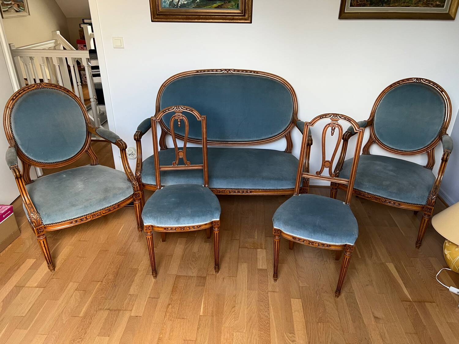 Salon style Louis XV, 5 pièces
