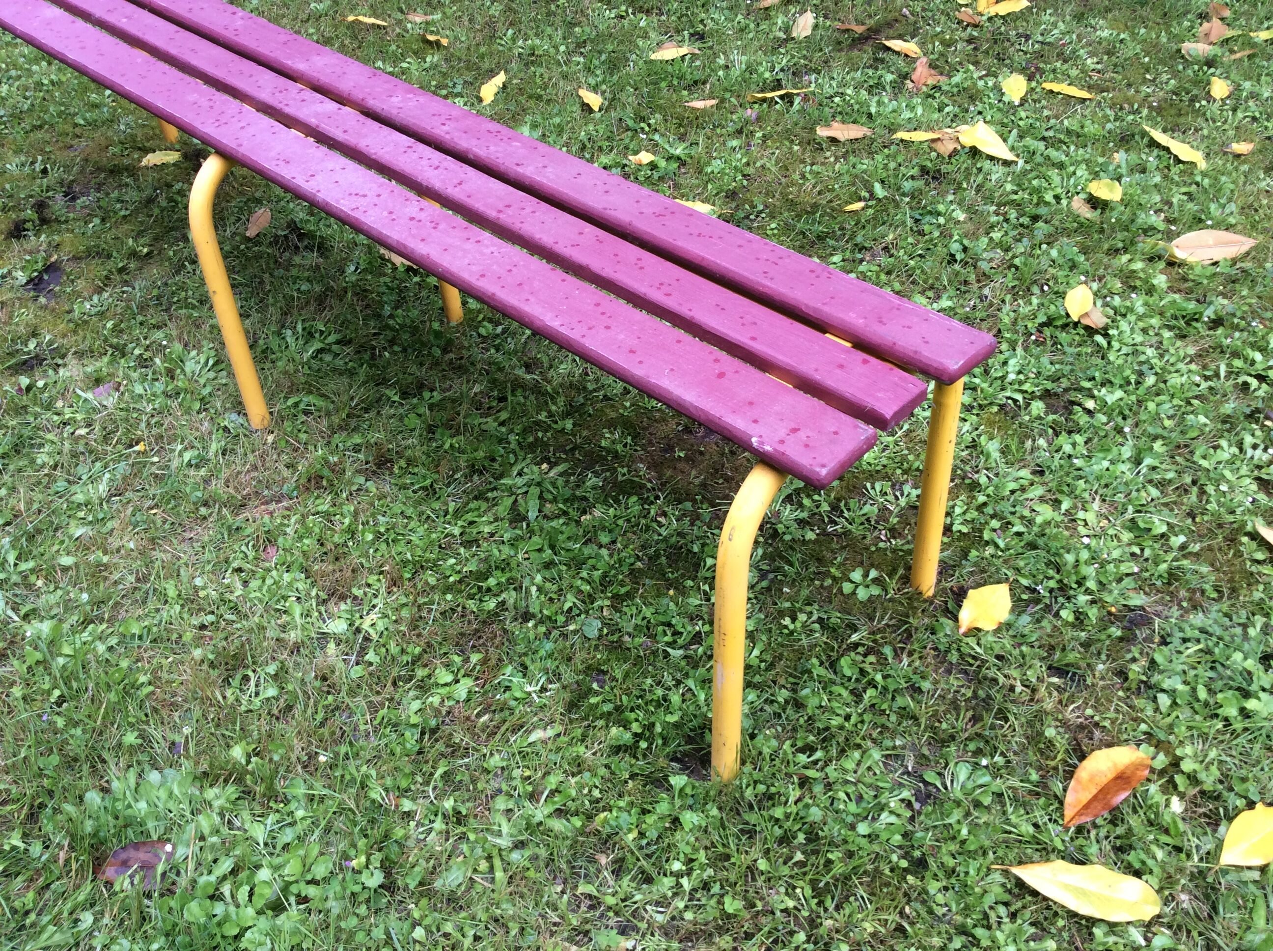 Schoolboys' bench