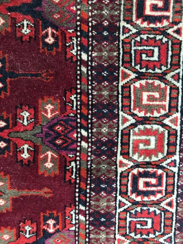 Carpet former Turkmen Afghan done hand 137 X 198 CM