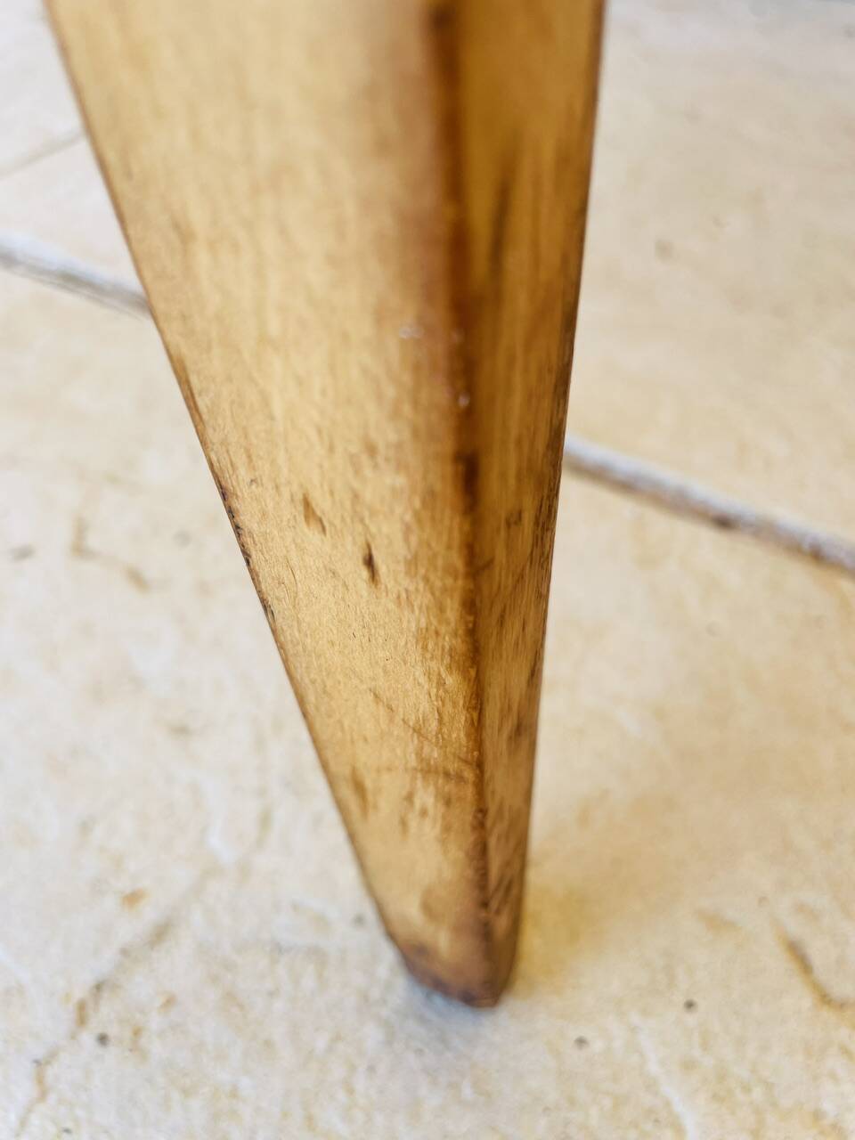 Vintage stool, curved wood by Luterma circa $50/60s