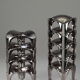 Set of 9 modular candle holders in chromed metal, nagel germany
