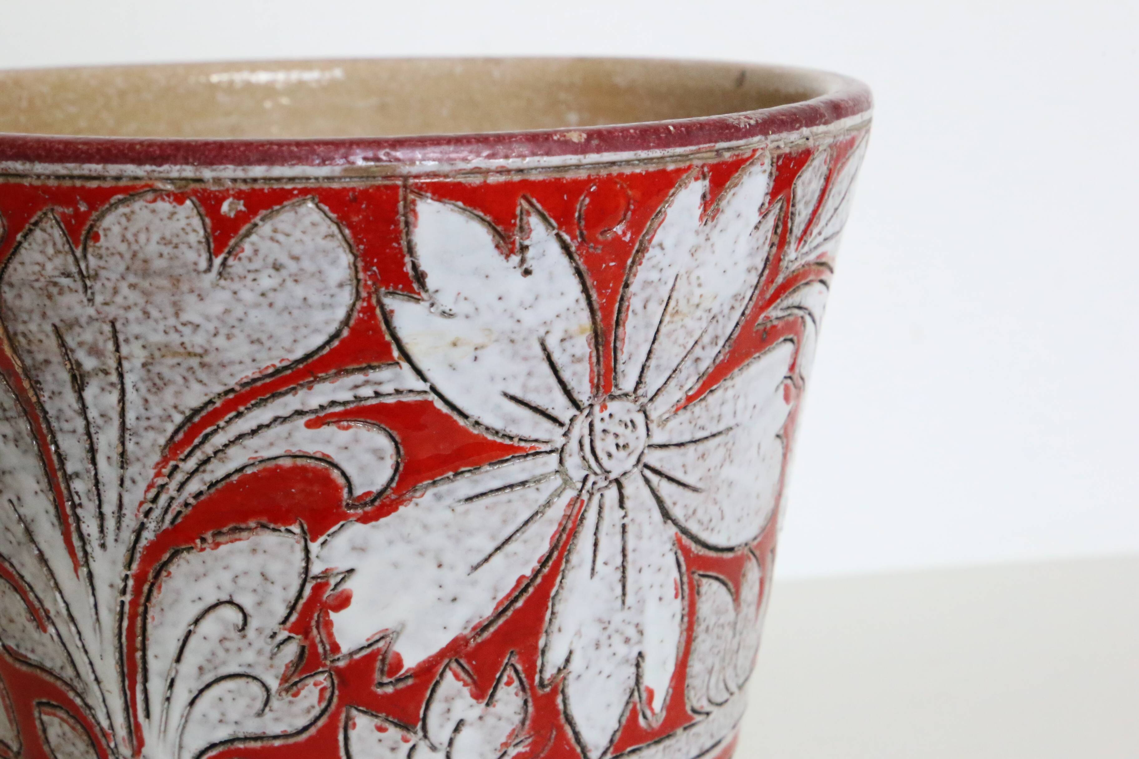 Italian ceramic planter by Fratelli Fanciullacci, circa 1950/60 /