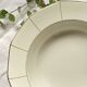 Hollow serving dish in old Badonviller earthenware, off-white and vintage gold, tableware