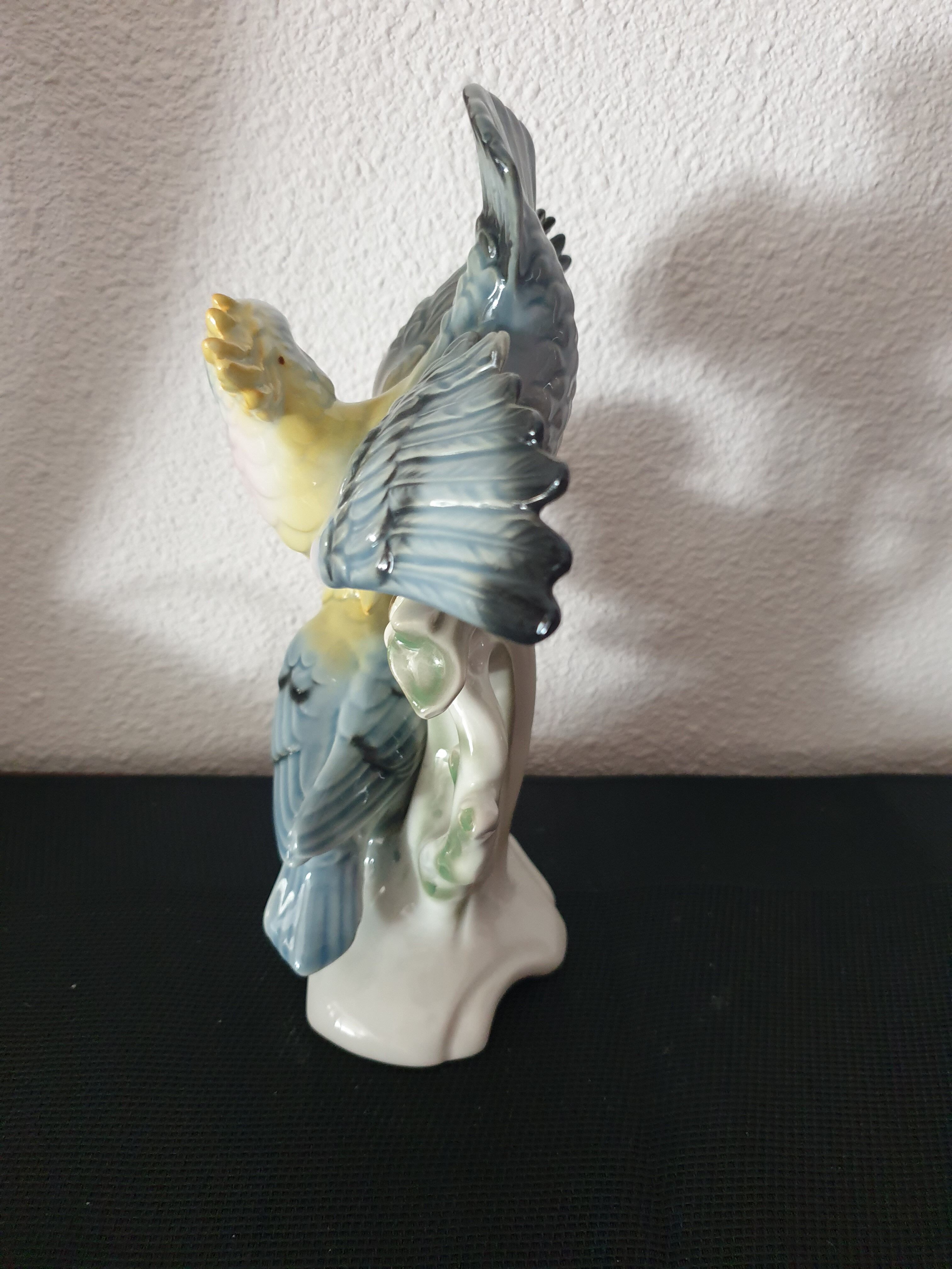 Perroquets en porcelaine gerold porzellain Bavaria