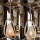 Set of 2 Pink and Transparent Murano Glass Chandelier by Barovier e Toso, 1950s