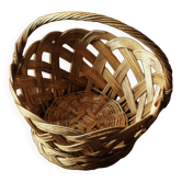 Twisted wicker basket
