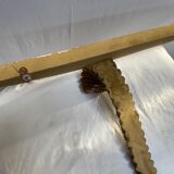 Wooden wall console and antique gilded stucco