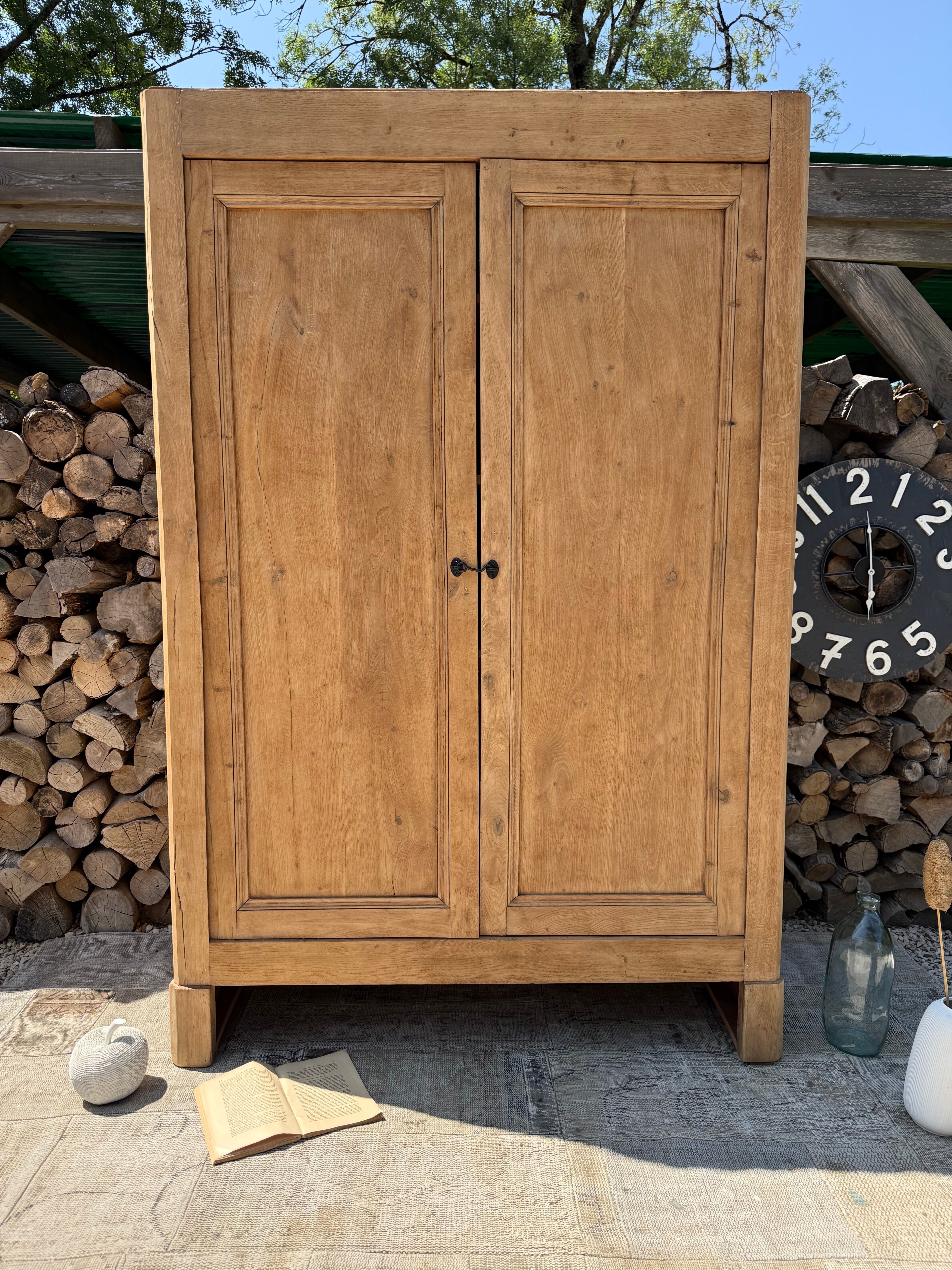 Renovated solid wood wardrobe