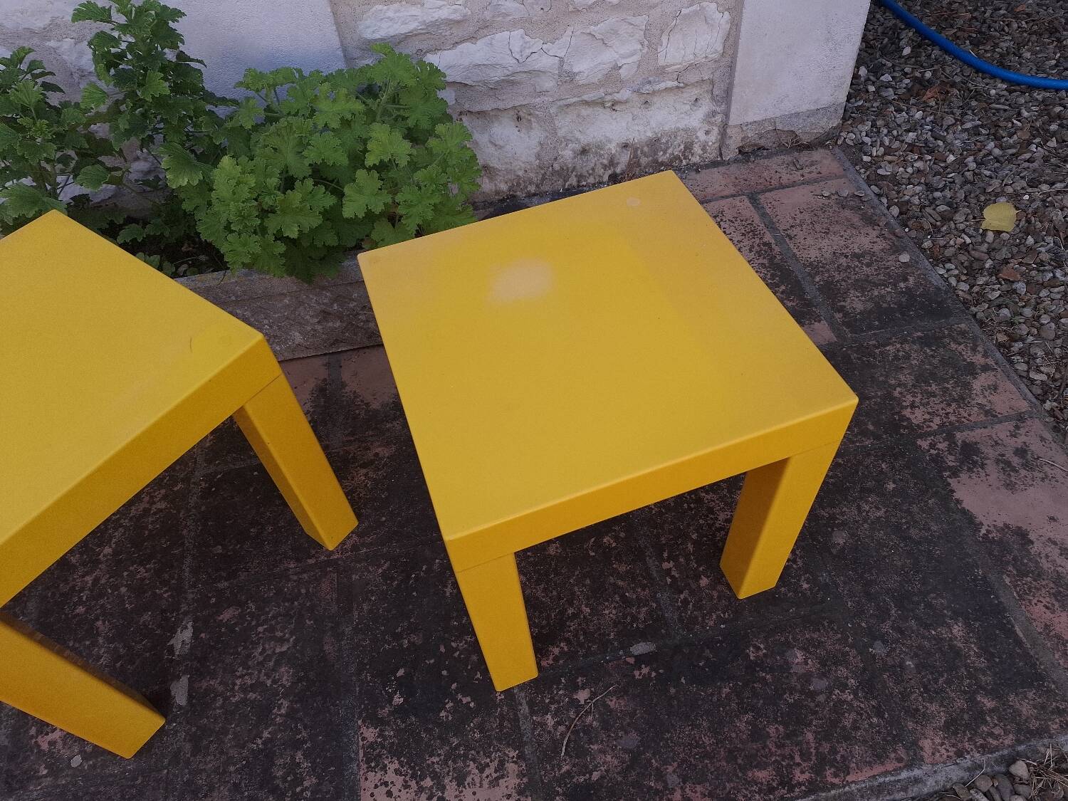 2 vintage 80's coffee tables