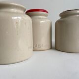 Set of 4 mustard jars