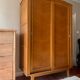 Vintage wardrobe with compass feet