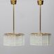 Paul Kedelv lamps Model No "the tree" for Faglaviks Glasbruk Sweden 1960