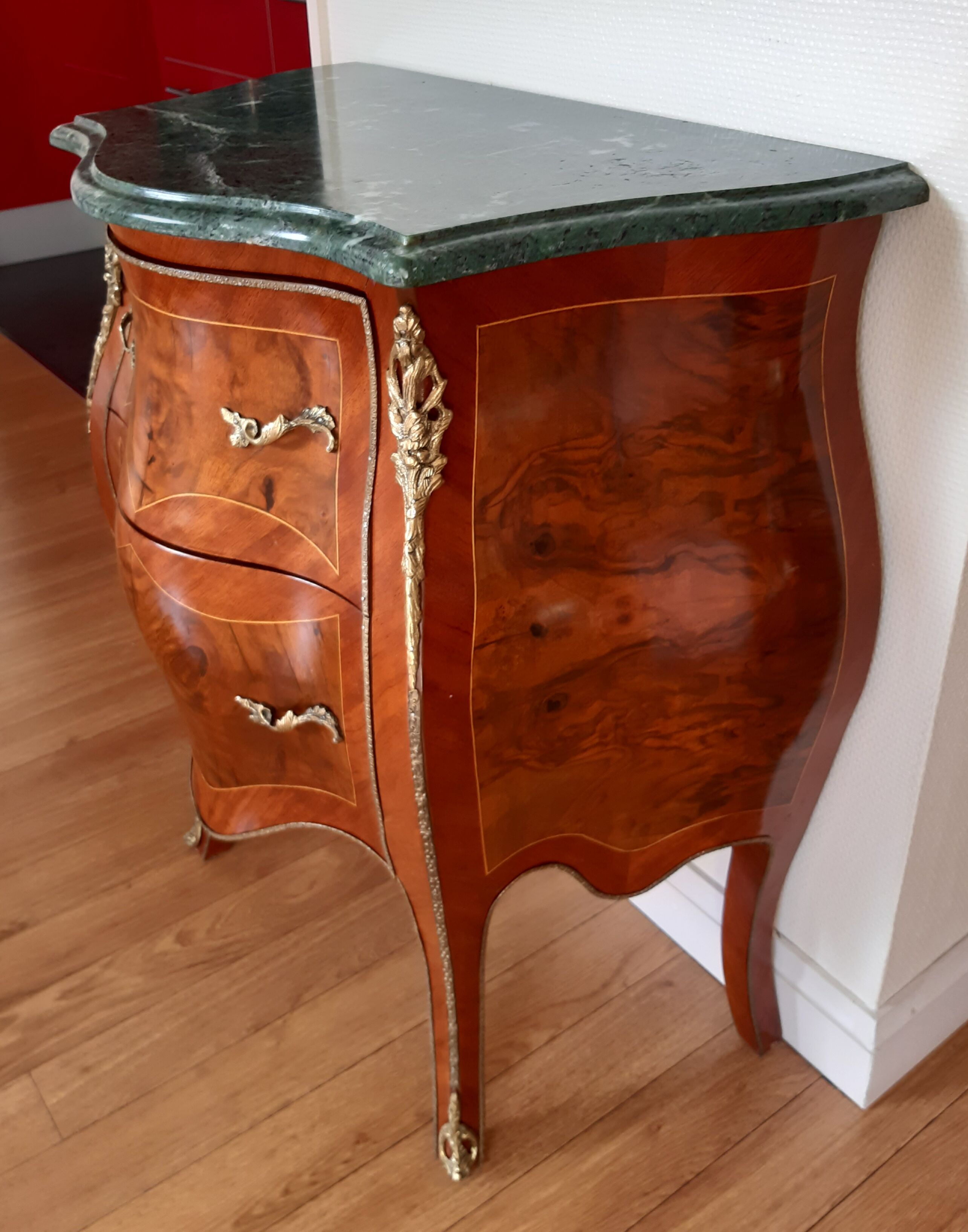 Louis XV-style marquetee dresser
