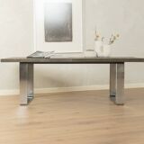 1970s brutalist coffee table by Peter Draenert