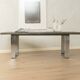 1970s brutalist coffee table by Peter Draenert