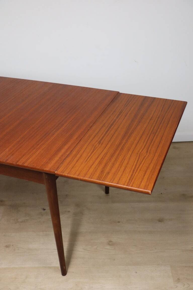 Scandinavian extendable teak dining table, 1960