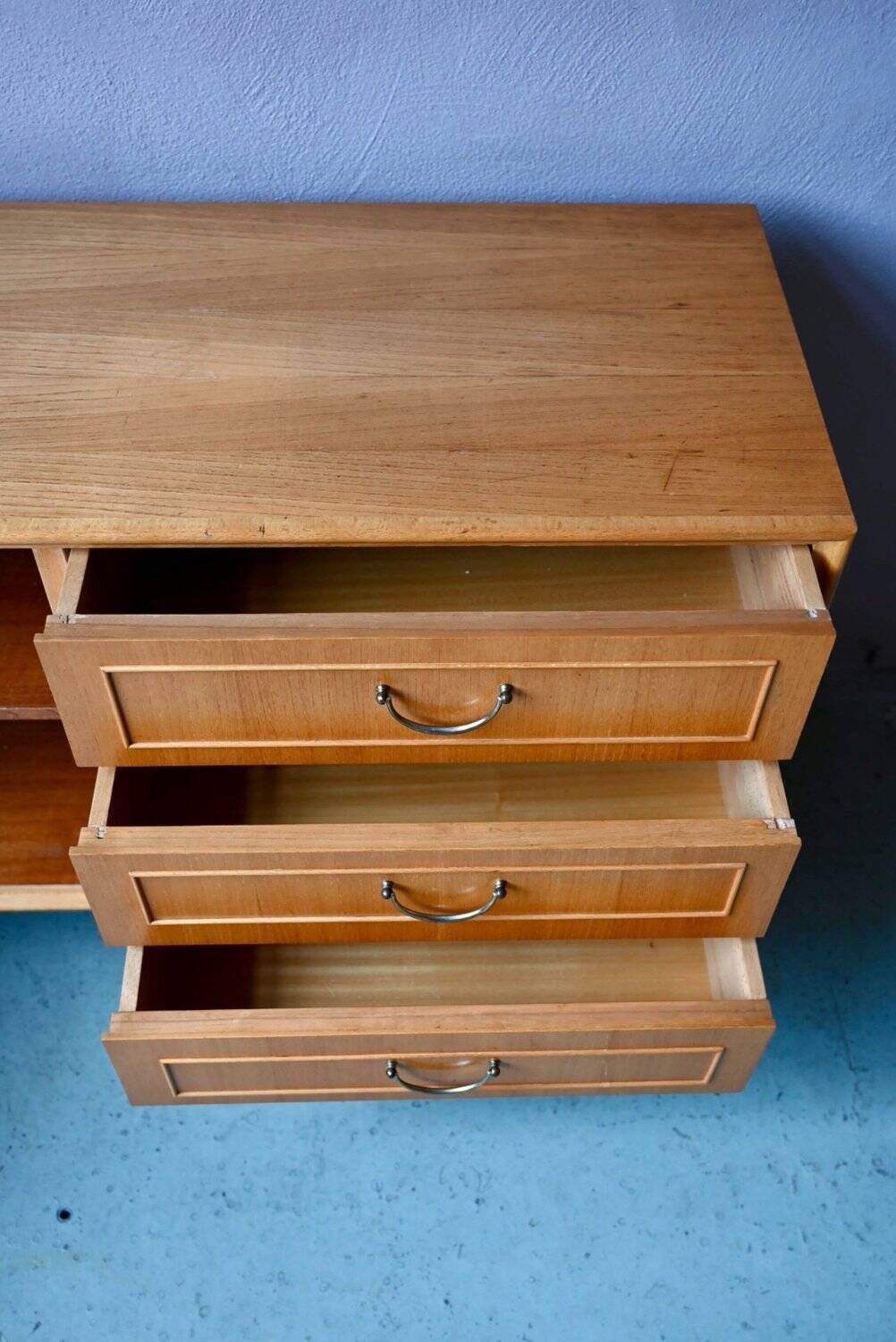 Small Scandinavian buffet from the 50s-60s in light oak.