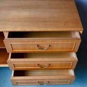 Petit buffet bahut scandinave années 50-60 chêne blond