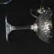 Suite of 12 champagne glasses in Baccarat crystal. Model Paris