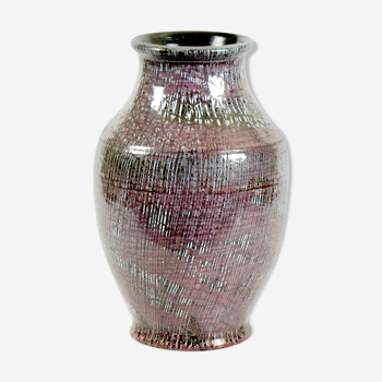 Vase Accolay violet 1960's