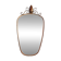 Golden Metal Rearview Mirror